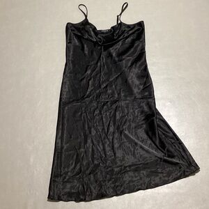 Bebe silky black dress MADE IN USA